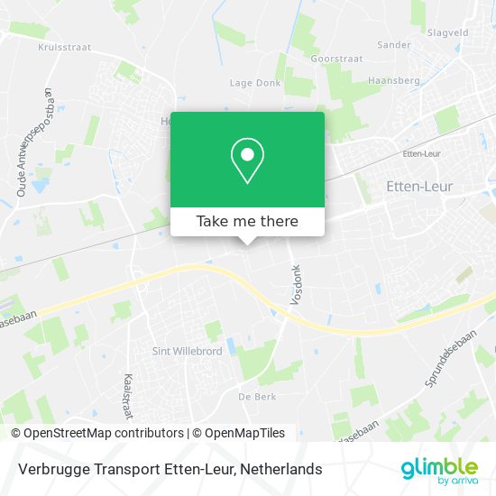 Verbrugge Transport Etten-Leur Karte