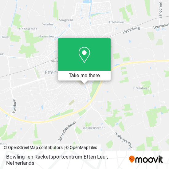 Bowling- en Racketsportcentrum Etten Leur map