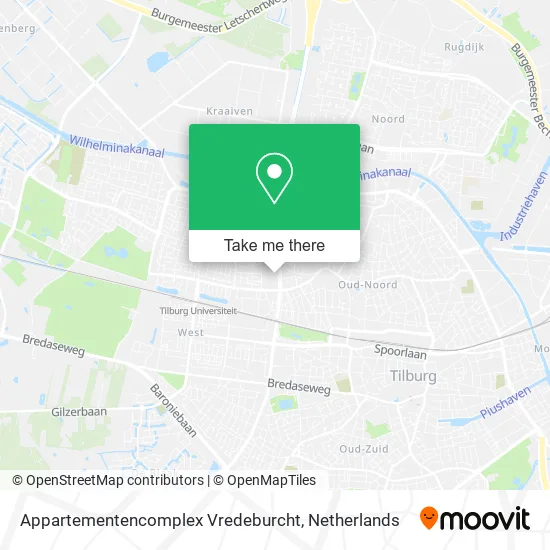 Appartementencomplex Vredeburcht map