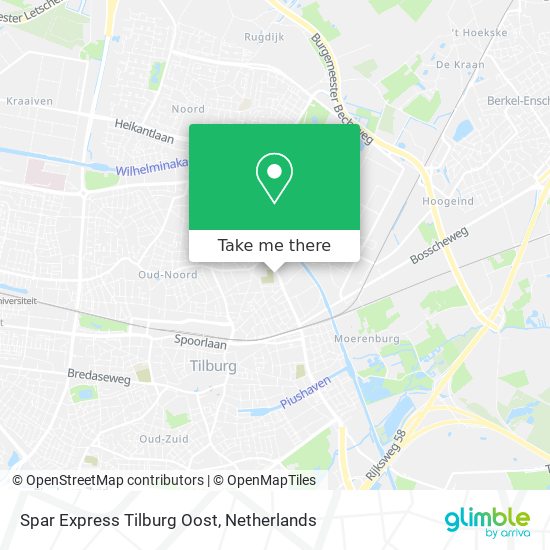 Spar Express Tilburg Oost Karte