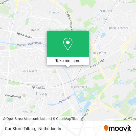Car Store Tilburg Karte