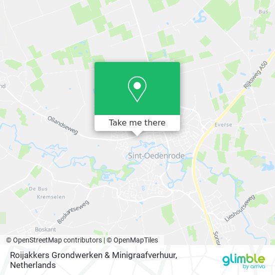 Roijakkers Grondwerken & Minigraafverhuur Karte