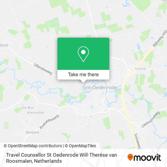 Travel Counsellor St Oedenrode Will-Therése van Roosmalen map