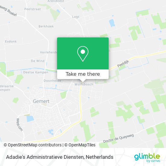 Adadie's Administratieve Diensten map