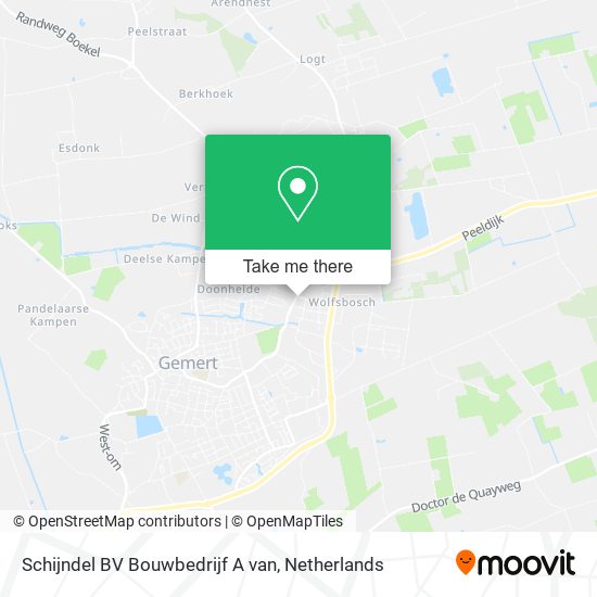 Schijndel BV Bouwbedrijf A van map