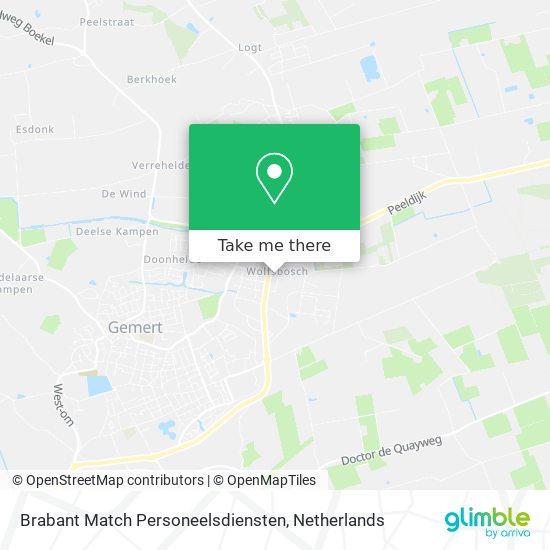 Brabant Match Personeelsdiensten Karte