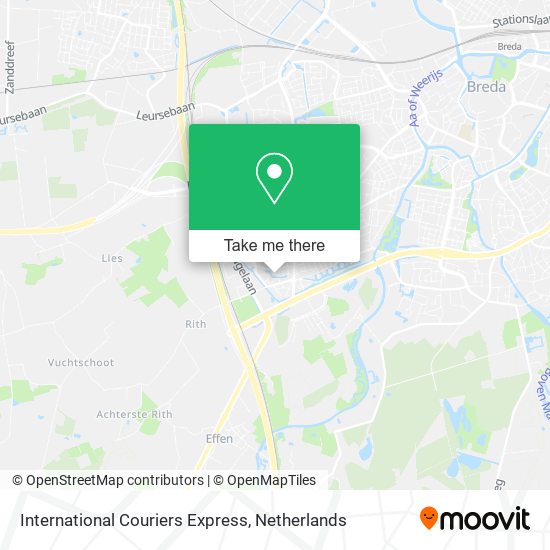 International Couriers Express map