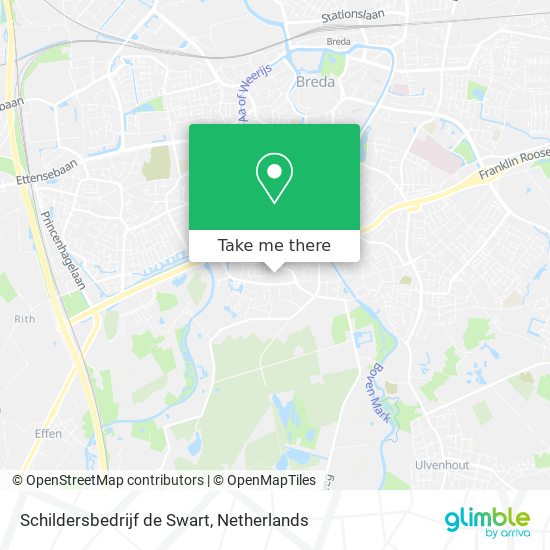 Schildersbedrijf de Swart map