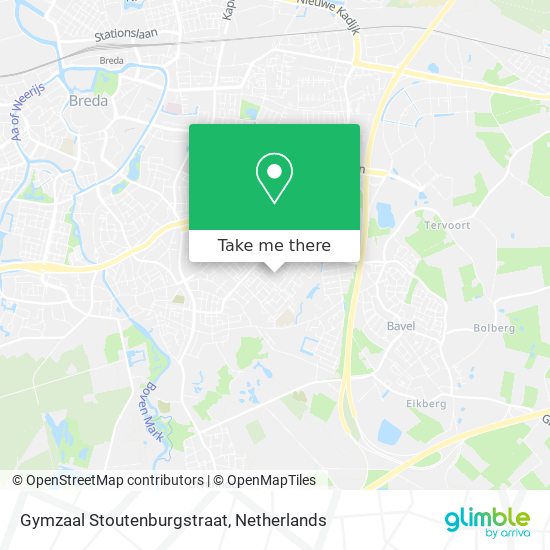 Gymzaal Stoutenburgstraat map