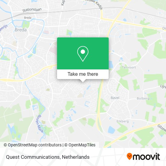 Quest Communications map