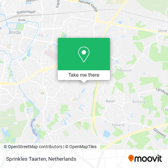 Sprinkles Taarten map