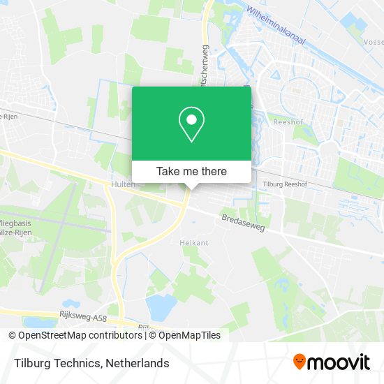 Tilburg Technics map