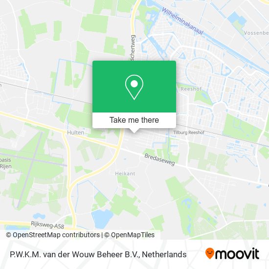 P.W.K.M. van der Wouw Beheer B.V. map