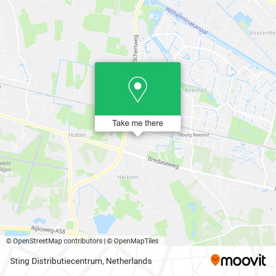 Sting Distributiecentrum map