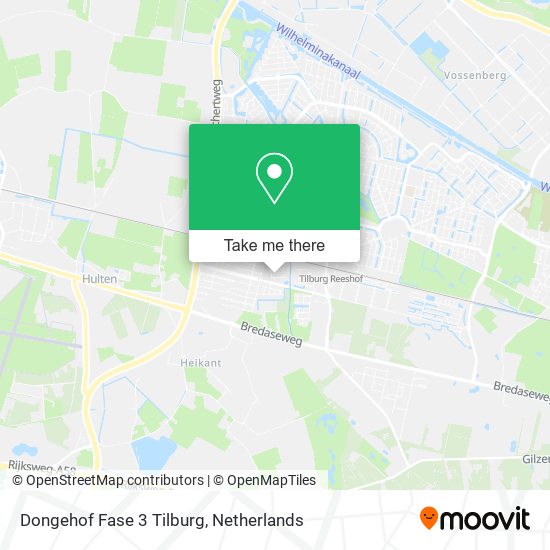Dongehof Fase 3 Tilburg map