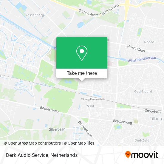 Derk Audio Service map