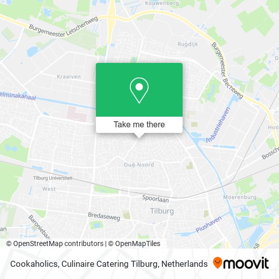 Cookaholics, Culinaire Catering Tilburg map