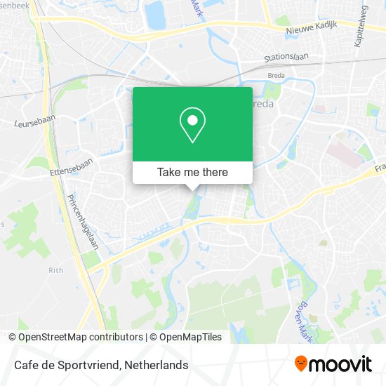 Cafe de Sportvriend map