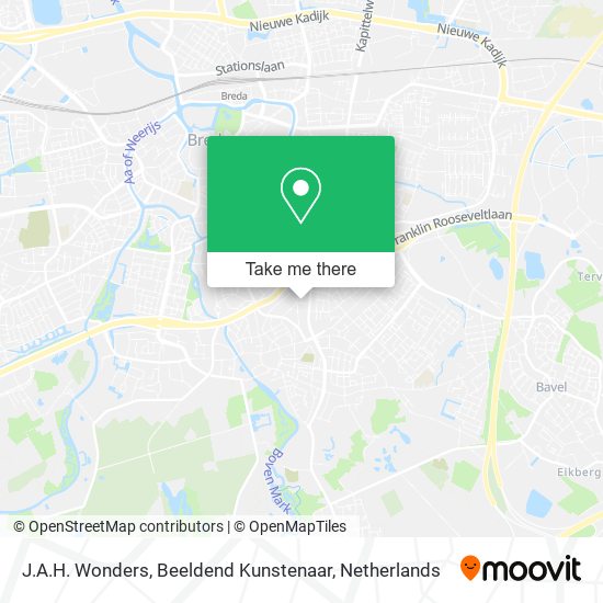 J.A.H. Wonders, Beeldend Kunstenaar map