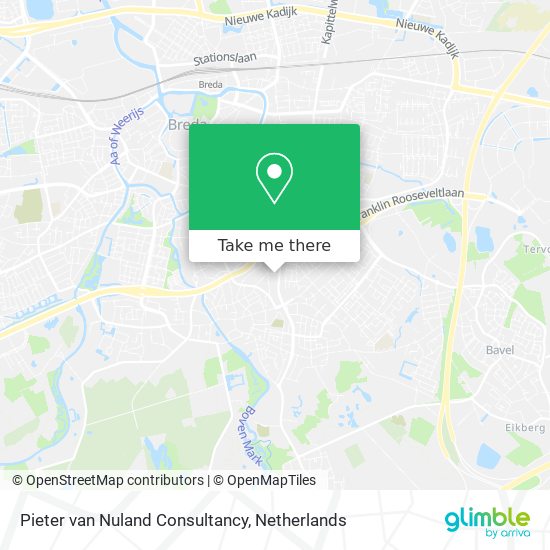 Pieter van Nuland Consultancy map