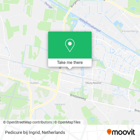 Pedicure bij Ingrid map