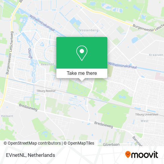 EVnetNL map