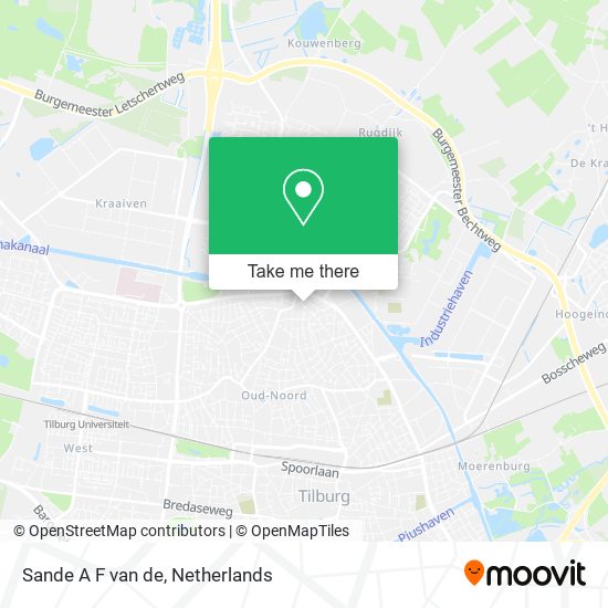 Sande A F van de map