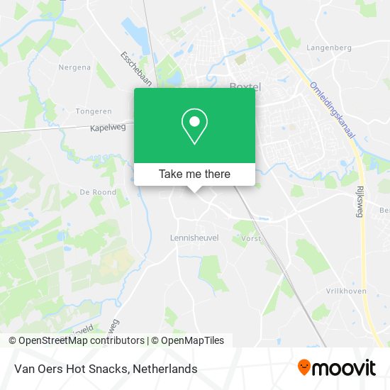 Van Oers Hot Snacks map