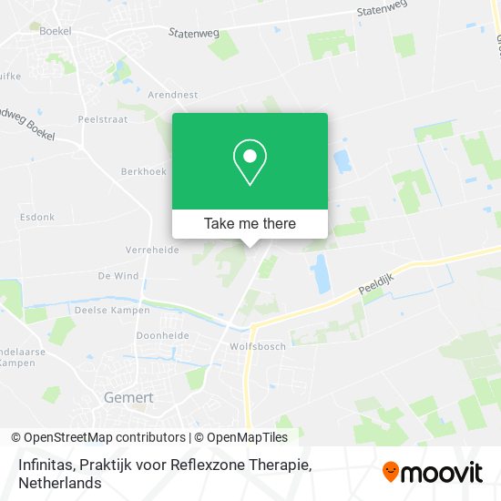 Infinitas, Praktijk voor Reflexzone Therapie map