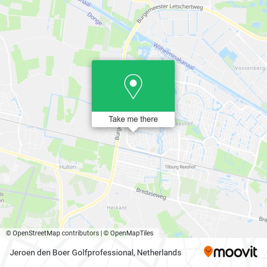 Jeroen den Boer Golfprofessional map