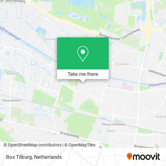 Box Tilburg map