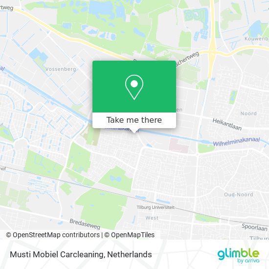 Musti Mobiel Carcleaning map