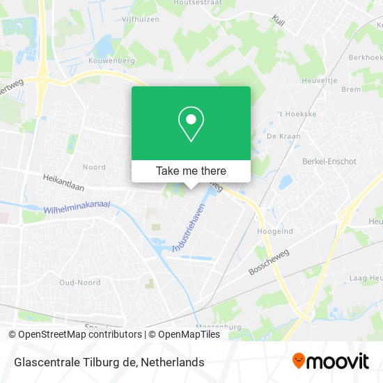 Glascentrale Tilburg de map