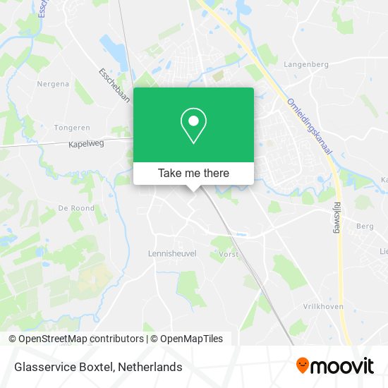 Glasservice Boxtel map