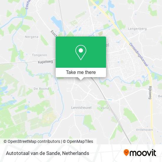 Autototaal van de Sande Karte