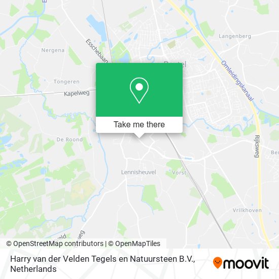 Harry van der Velden Tegels en Natuursteen B.V. map