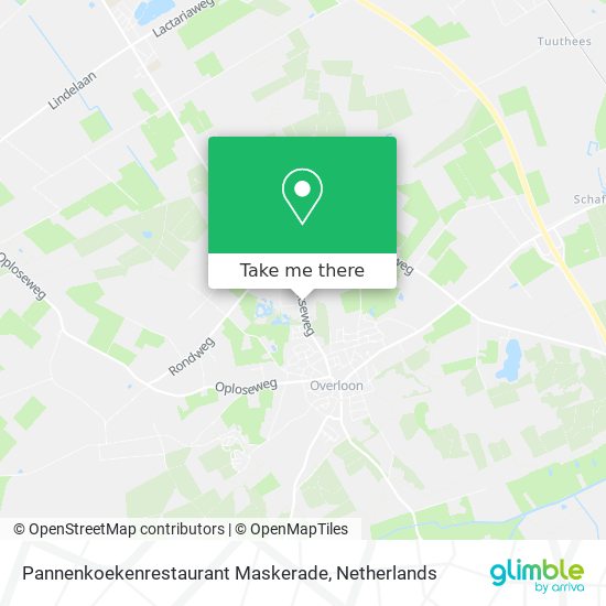 Pannenkoekenrestaurant Maskerade map