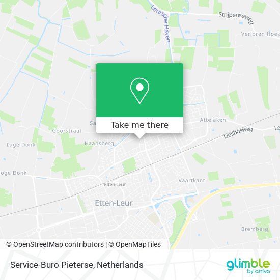 Service-Buro Pieterse map