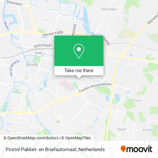 Postnl Pakket- en Briefautomaat map