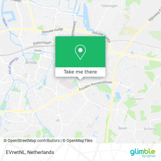 EVnetNL map