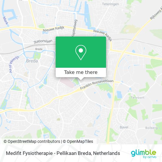 Medifit Fysiotherapie - Pellikaan Breda map