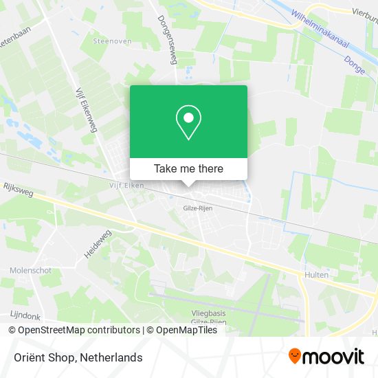 Oriënt Shop map