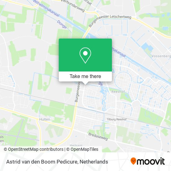 Astrid van den Boom Pedicure map