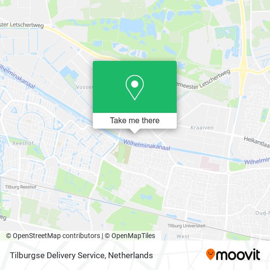 Tilburgse Delivery Service Karte