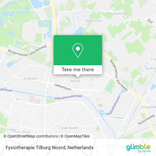 Fysiotherapie Tilburg Noord map