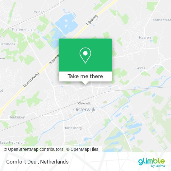 Comfort Deur map