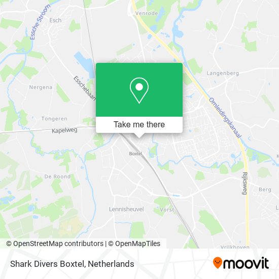 Shark Divers Boxtel map