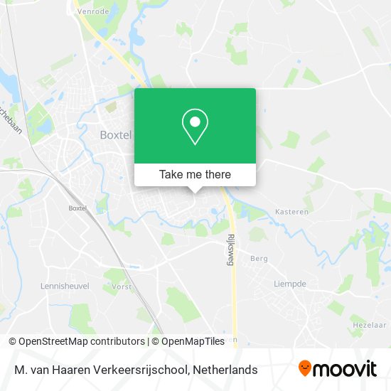 M. van Haaren Verkeersrijschool Karte