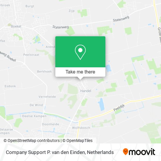 Company Support P. van den Einden map