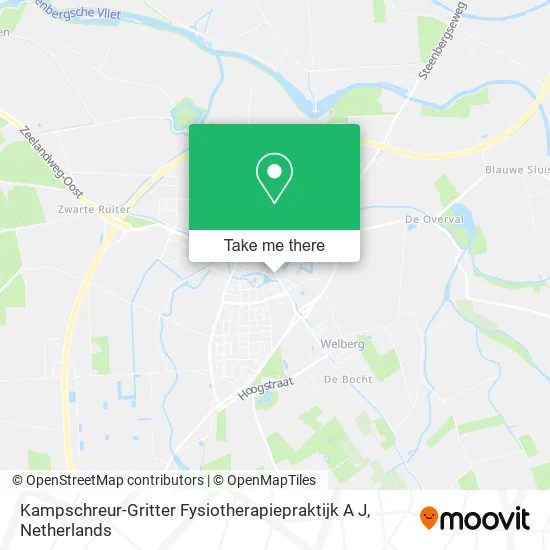 Kampschreur-Gritter Fysiotherapiepraktijk A J map